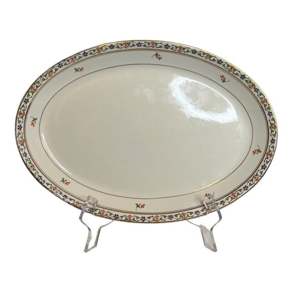 Vintage John Haddock‎ Sons Royal Vitreous England Serving Tray Platter 12.5" - Picture 1 of 6